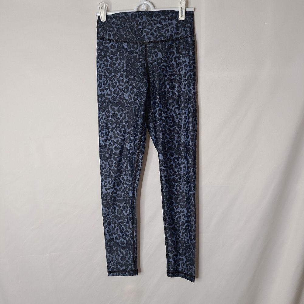 ZYIA Active Stone Leopard Print Scrunchy High Rise Leggings size 4